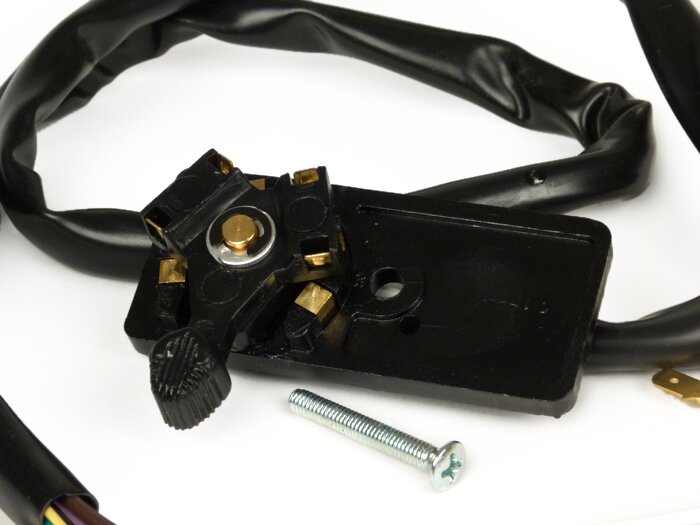 Commutateur clignotant -VESPA- PX80, PX125, PX150, PX200 (1978-1983) - 6 fils (12V modèles sans batterie)