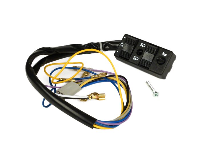 Light switch -VESPA- PX (1984-1998) - 7 wire (AC, models without battery, NCC )