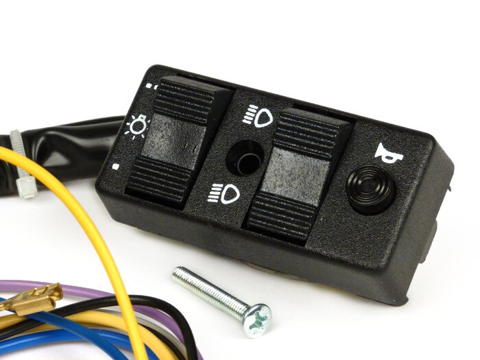 Light switch -VESPA- PX (1984-1998) - 7 wire (AC, models without battery, NCC )