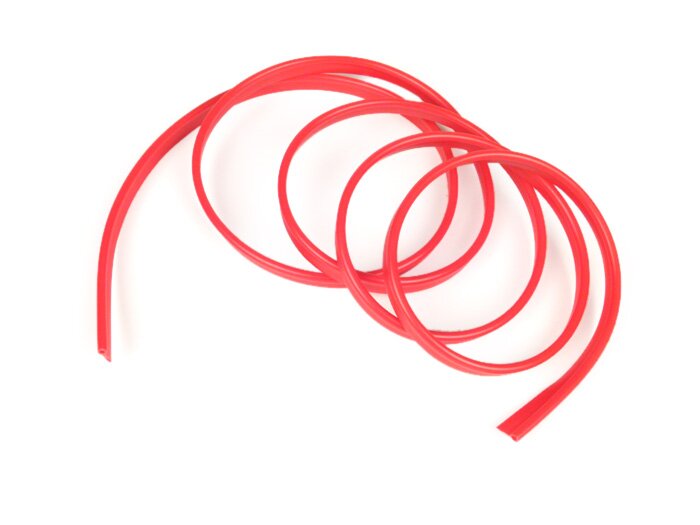 Piping for leg shield trim -VESPA- 1600mm - red