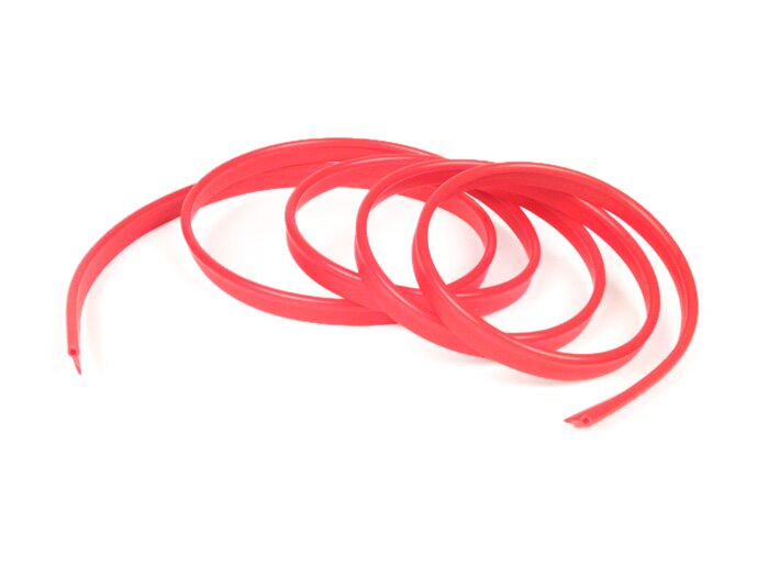 Piping for leg shield trim -VESPA- 1600mm - red
