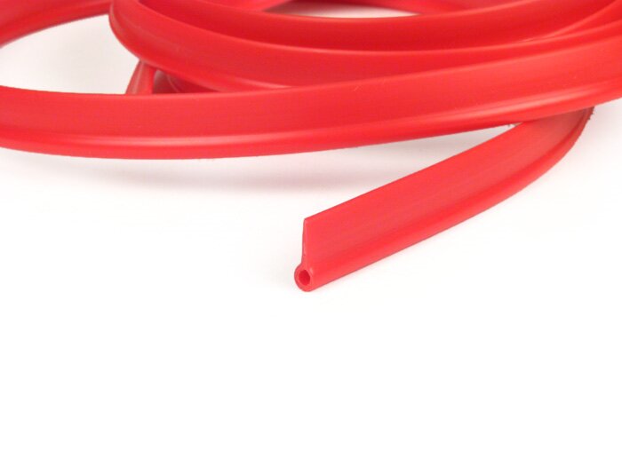 Piping for leg shield trim -VESPA- 1600mm - red