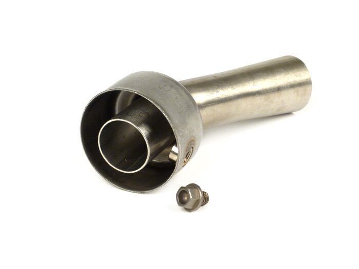 DB-Eater -Akrapovic Ø18mm- Vespa GTL 200, GTS 125-300 ie Super, GTV 250-300 ie - acero inoxidable (Øinner=18mm, Øouter=43mm, longitud=80mm)