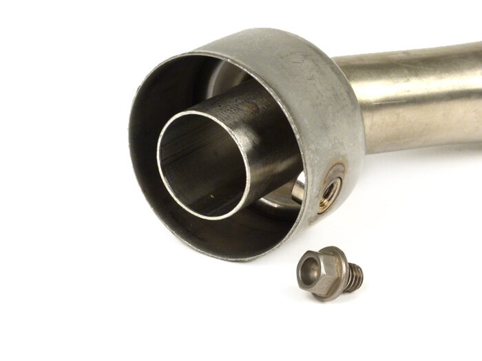 DB-Eater -Akrapovic Ø18mm- Vespa GTL 200, GTS 125-300 ie Super, GTV 250-300 ie - acero inoxidable (Øinner=18mm, Øouter=43mm, longitud=80mm)
