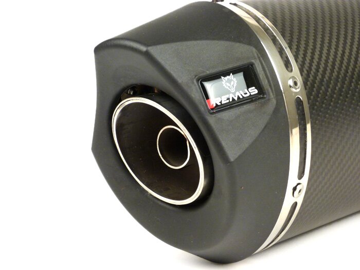 Silencer -REMUS RSC- Ø=65mm, Euro4 (2016-) - Vespa LX 125-150ie 3V, Vespa S 125-150ie 3V, Vespa Primavera 125-150ie 3V, Vespa Sprint 125-150ie 3V -  carbon