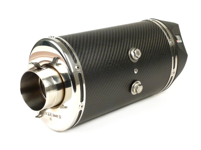 Silencer -REMUS RSC- Ø=65mm, Euro4 (2016-) - Vespa LX 125-150ie 3V, Vespa S 125-150ie 3V, Vespa Primavera 125-150ie 3V, Vespa Sprint 125-150ie 3V -  carbon