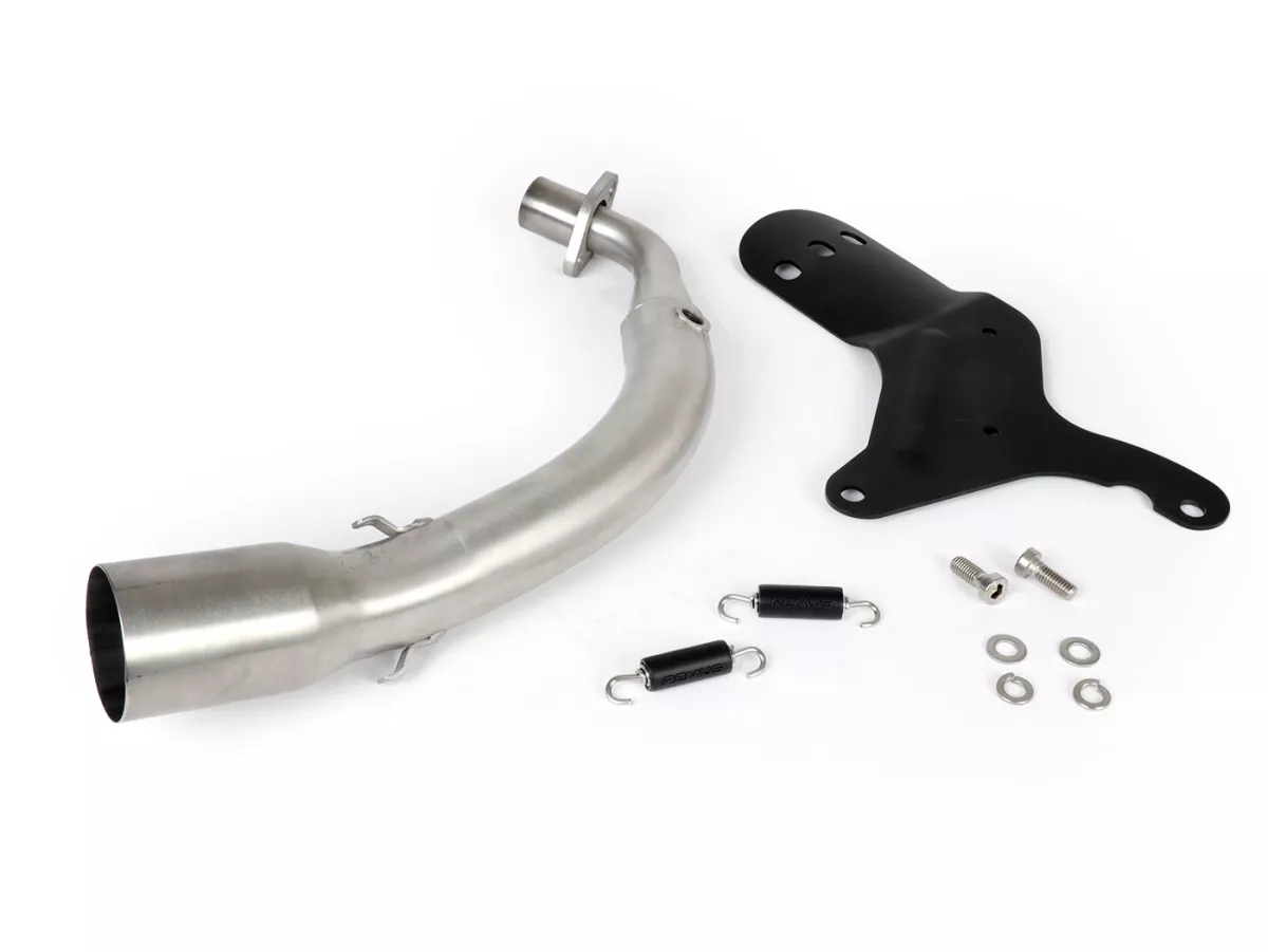 Exhaust manifold and bracket -REMUS RSC- Ø=55mm - Vespa Primavera 125ie 3V, Sprint 125ie 3V