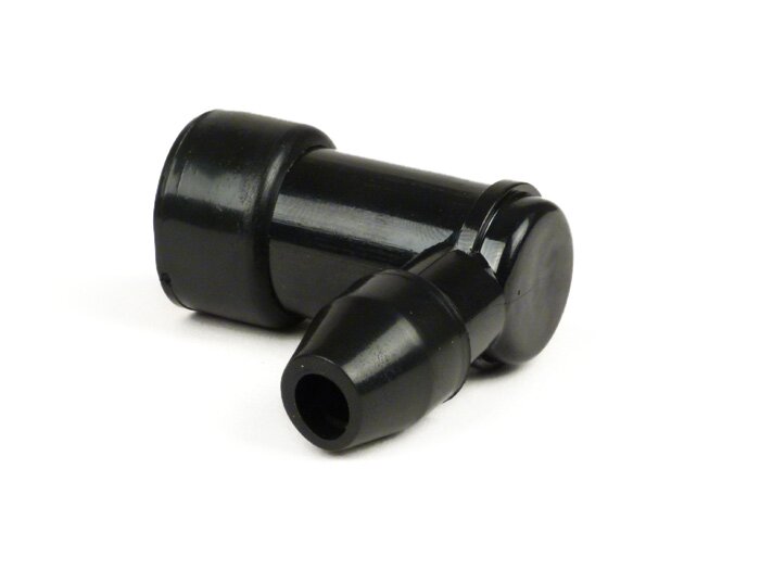 Spark plug connector -VICMA- black, 90°