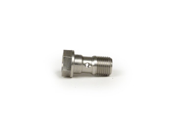 Bullone Banjo linea freno -ALLEGRI, M10 x 1.00- acciaio inox - chiave 12mm