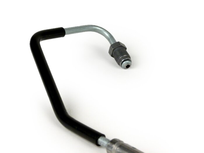 Brake hose, rear, from ABS -PIAGGIO- Vespa GTS 125 (ZAPMA3100), Vespa GTS 150 (ZAPMA3200, ZAPMA3100), Vespa GTS 300 (ZAPM45200, ZAPM45202, ZAPMA3300), Vespa GTS Super 125 (ZAPM45300, ZAPMA3100, ZAPM45301), Vespa GTS Super 300 (ZAPM45200, ZAPM45202, ZAPMA3