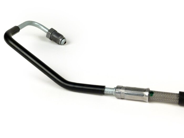Brake hose, rear, from ABS -PIAGGIO- Vespa GTS 125 (ZAPMA3100), Vespa GTS 150 (ZAPMA3200, ZAPMA3100), Vespa GTS 300 (ZAPM45200, ZAPM45202, ZAPMA3300), Vespa GTS Super 125 (ZAPM45300, ZAPMA3100, ZAPM45301), Vespa GTS Super 300 (ZAPM45200, ZAPM45202, ZAPMA3