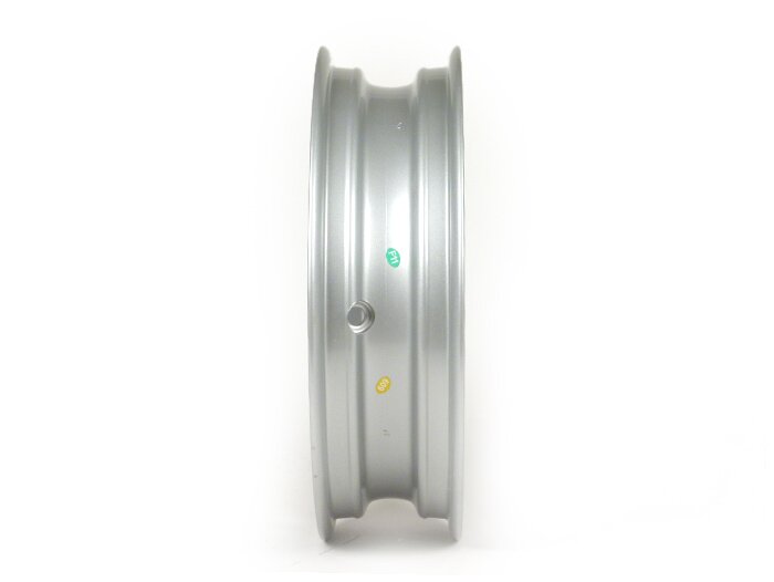 Pelek belakang -PIAGGIO 3.00-12 inci, Ø tromol rem = 140mm - 14 jari-jari - Vespa Sprint 50 (ZAPC53101), Sprint 125, Sprint 150 - Silver
