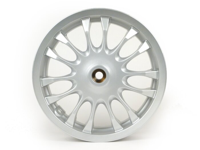 Cerchio posteriore -PIAGGIO 3.00-12 pollici, Ø tamburo freno = 110mm - 14 raggi- Vespa Sprint 50 (ZAPC53201) - Argento