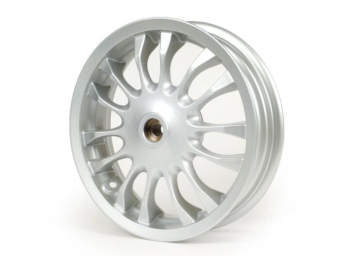 Cerchio posteriore -PIAGGIO 3.00-12 pollici, Ø tamburo freno = 110mm - 14 raggi- Vespa Sprint 50 (ZAPC53201) - Argento