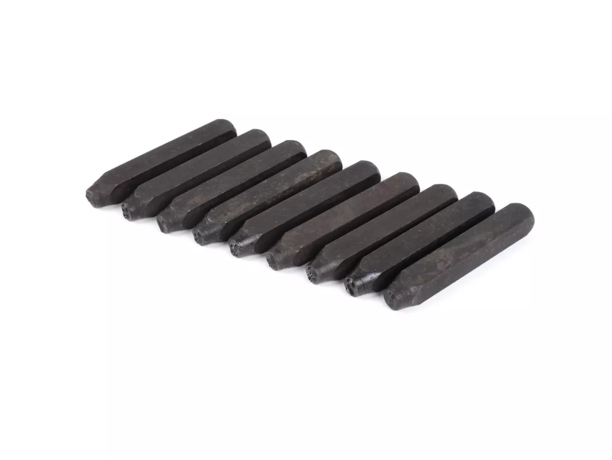 Timbro -6mm- NUMERI 0-9 - utilizzato per il numero del telaio