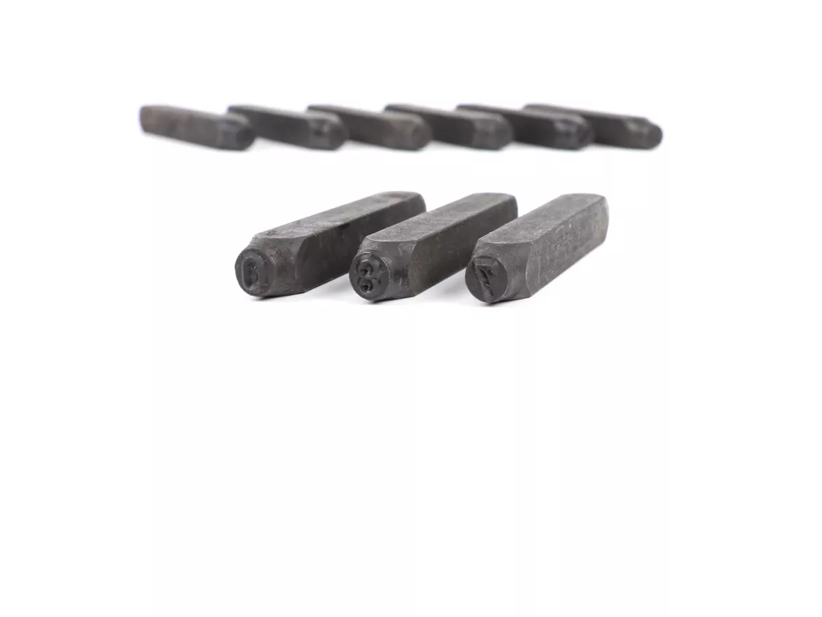 Timbro -6mm- NUMERI 0-9 - utilizzato per il numero del telaio