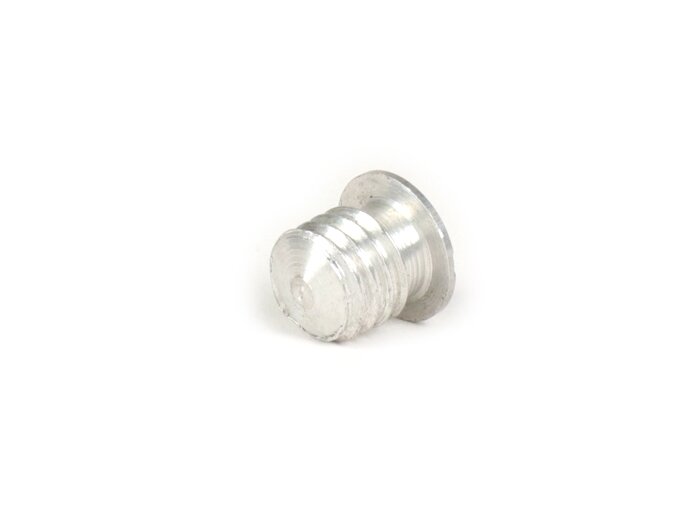Slotted round head screw -RICAMBIO RAPIDO- M8 - aluminium - Vespa V50, V90, PV, GL, GT, GTR, TS, Sprint, Rally, SS180, T4 - for covers under handlebar and threaded holes for spare wheeel bracket on frame