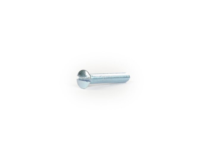 Raised slotted countersunk screw -DIN 964- M4 x 25 - zinc-plated (for footboard stripes terminal Lambretta)