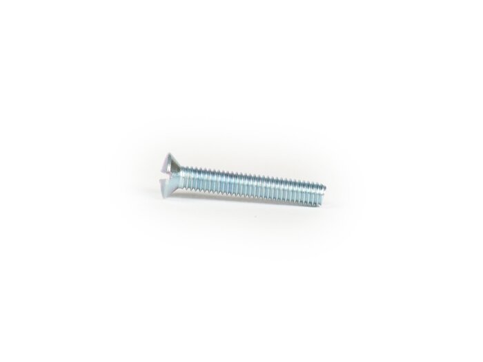 Raised slotted countersunk screw -DIN 964- M4 x 25 - zinc-plated (for footboard stripes terminal Lambretta)