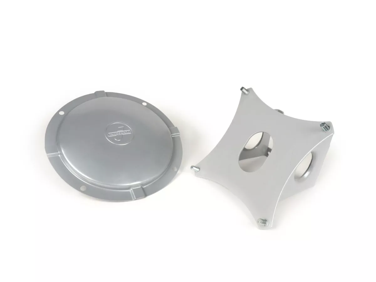 Rear spare wheel carrier -LAMBRETTA- Lambretta LI 125 (series 1) LI 125 (series 2), LI 150 (series 1), LI 150 (series 2), TV 175 (series 1), TV 175 (series 2)