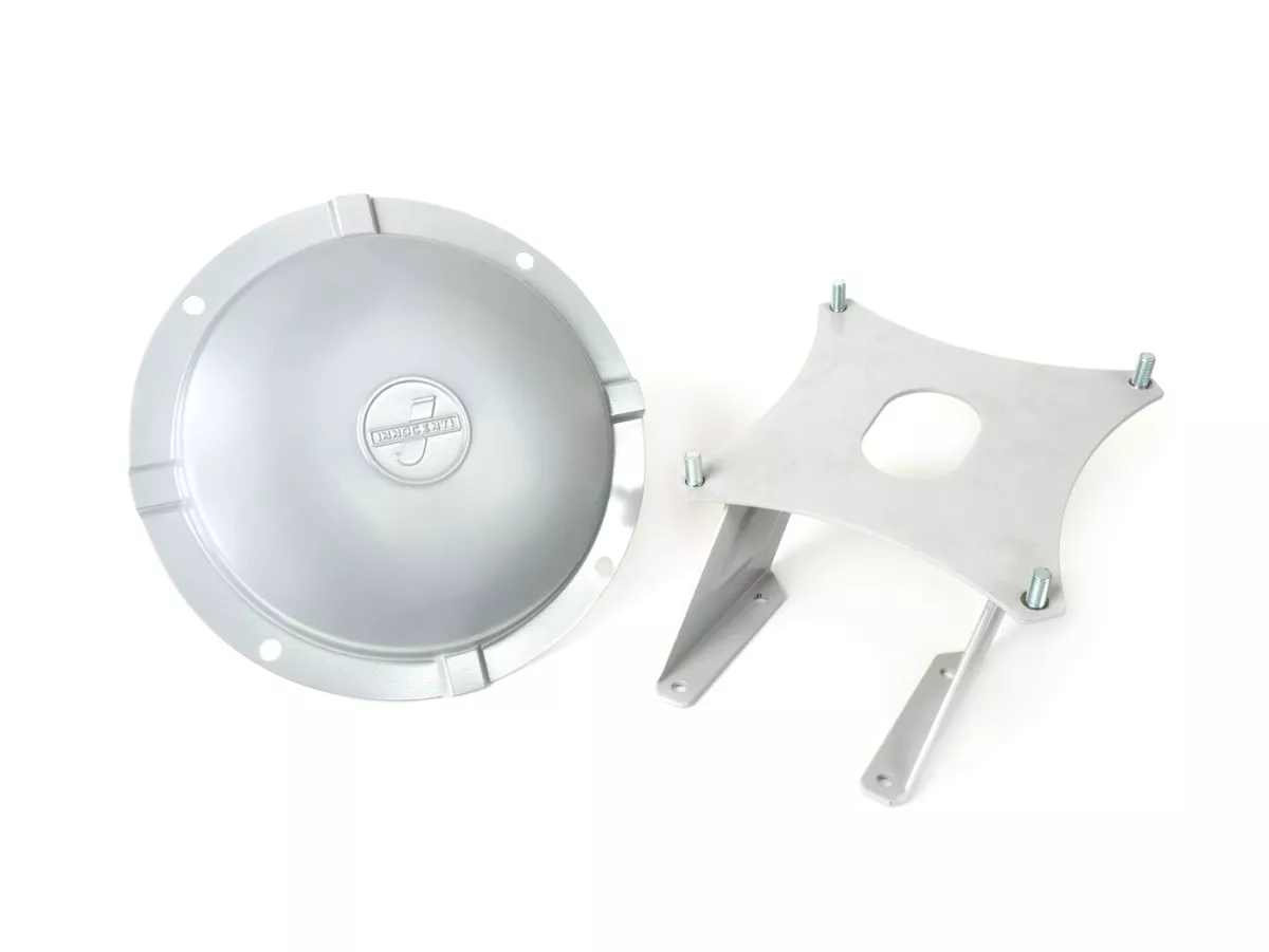 Rear spare wheel carrier -LAMBRETTA- Lambretta LI 125 (series 3) LI 150 (series 3), LI 125 S,  SX 150, SX 200, TV 175 (series 3), TV 200, DL 125, DL 150, DL 200, GP 125, GP 150, GP 200