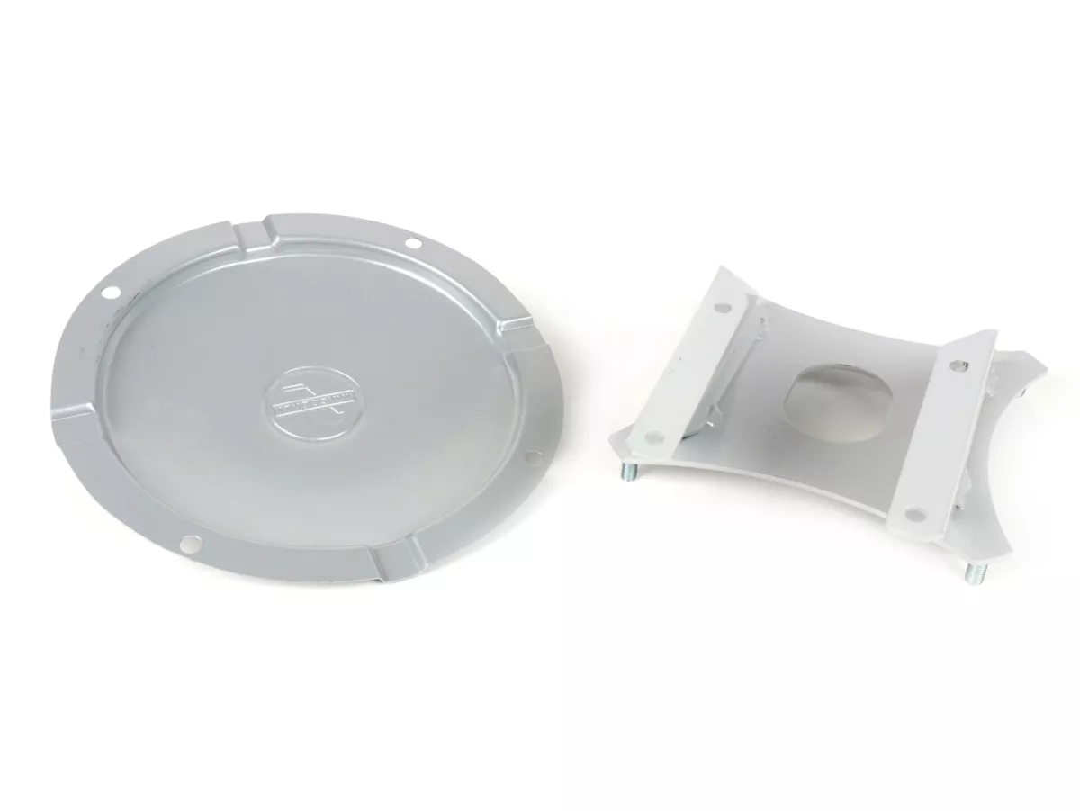 Rear spare wheel carrier -LAMBRETTA- Lambretta LI 125 (series 3) LI 150 (series 3), LI 125 S,  SX 150, SX 200, TV 175 (series 3), TV 200, DL 125, DL 150, DL 200, GP 125, GP 150, GP 200