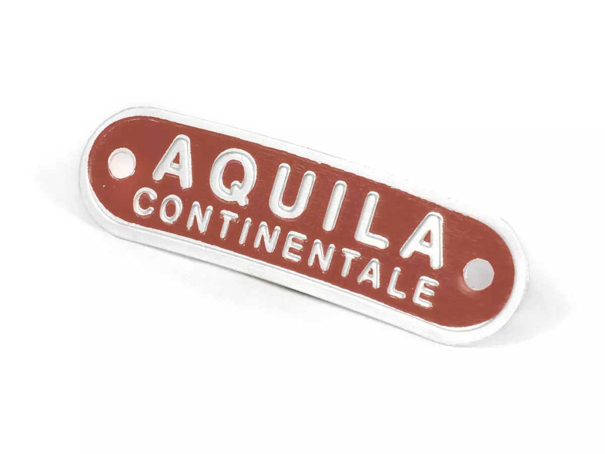 Insigne selle Vespa et Lambretta -SELLERIA TREZZI- Aquila Continentale - brun
