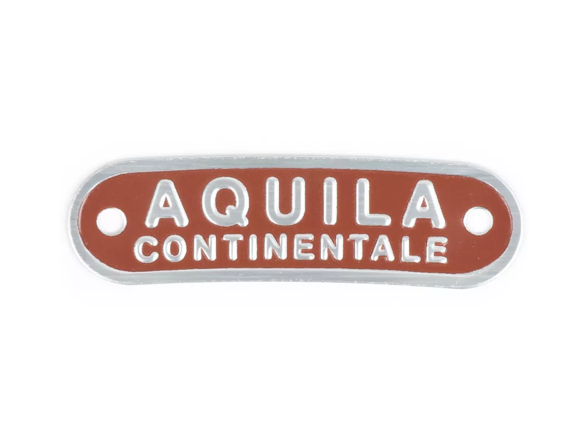 Insigne selle Vespa et Lambretta -SELLERIA TREZZI- Aquila Continentale - brun