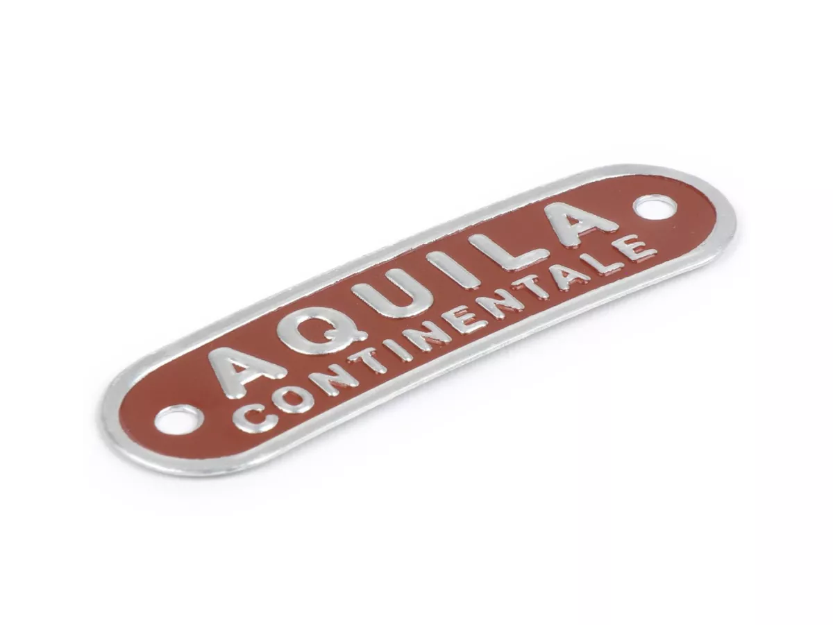 Insigne selle Vespa et Lambretta -SELLERIA TREZZI- Aquila Continentale - brun