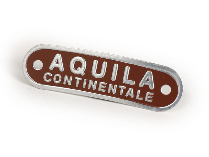 Insigne selle Vespa et Lambretta -SELLERIA TREZZI- Aquila Continentale - brun