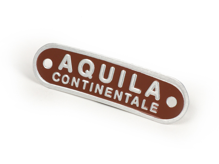 Insigne selle Vespa et Lambretta -SELLERIA TREZZI- Aquila Continentale - brun
