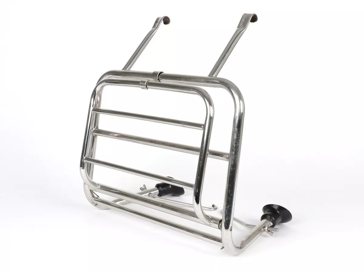 Fällbart främre bagageräcke -VIGANO Style- Lambretta LI (Serie 2), TV (Serie 2) - rostfritt stål