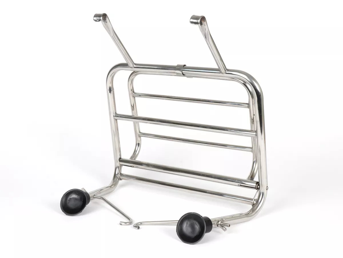 Fällbart främre bagageräcke -VIGANO Style- Lambretta LI (Serie 2), TV (Serie 2) - rostfritt stål