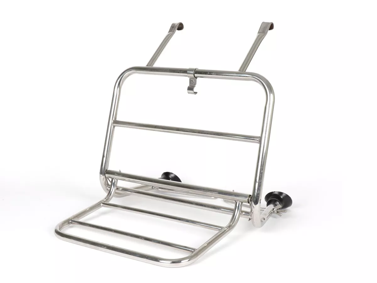 Fällbart främre bagageräcke -VIGANO Style- Lambretta LI (Serie 2), TV (Serie 2) - rostfritt stål