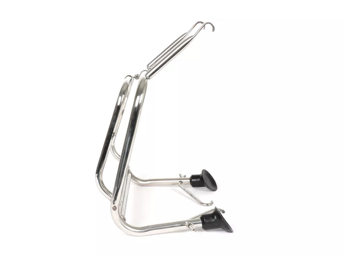 Rak bagasi depan lipat -VIGANO Style- Lambretta LI (Seri 3), LI S, SX, TV (Seri 3), DL, GP - baja tahan karat