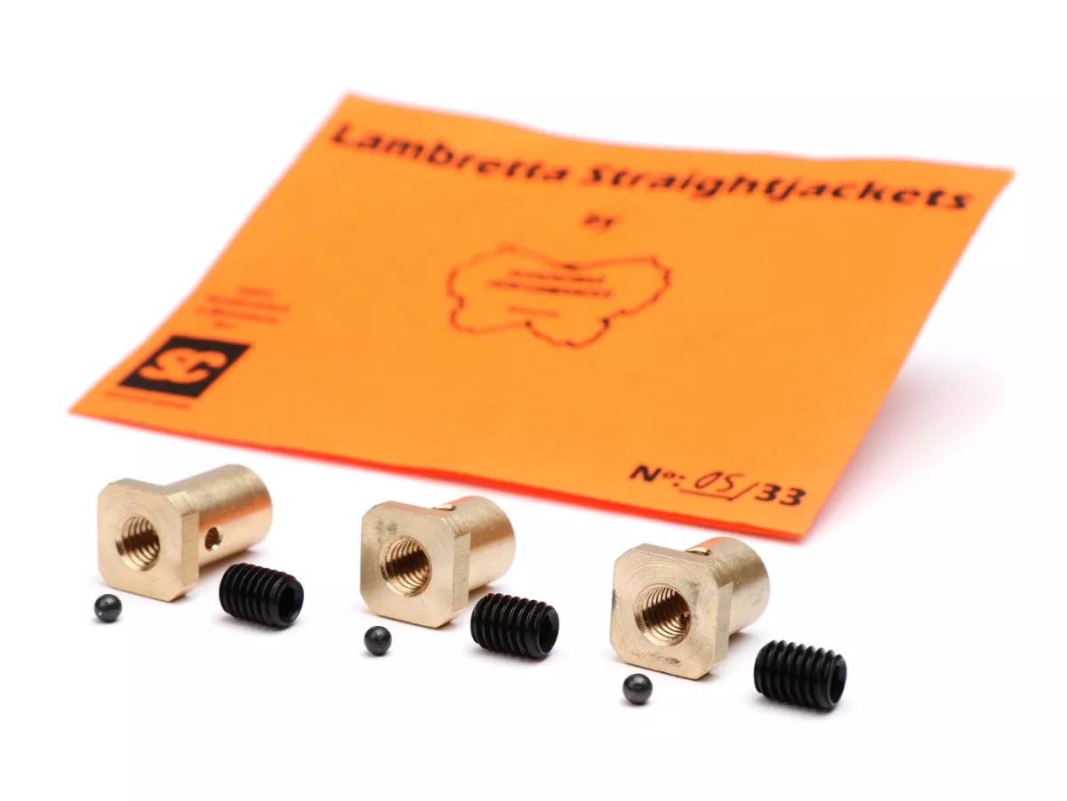 Klemnippel / schroefnippelset -STRAIGHTJACKETS - Lambretta LI, LIS, SX, TV (series 2-3), DL, GP