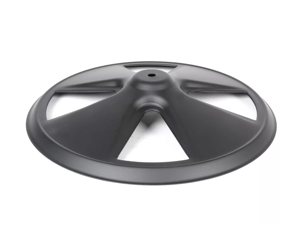 Wheel disc -OEM QUALITY, 4 spoke- for 10 open rim type - Vespa V50, V90, PV125, ET3, PK, GT, GTR, TS, GL, GS VS5T, Sprint, T4, Rally, PX, T5 125ccm - black