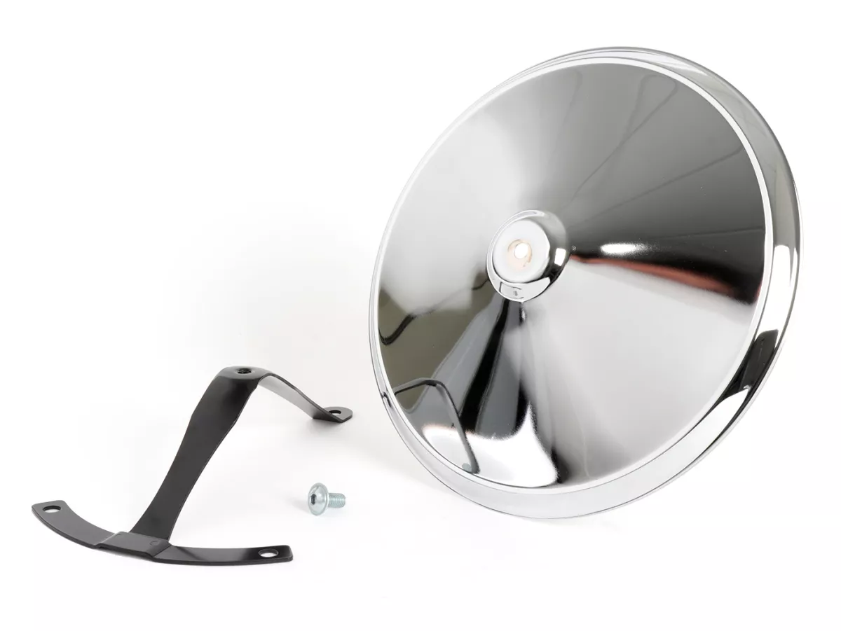Wheel disc -OEM QUALITY, Moon-Cap- for 10 open rim type - Vespa V50, V90, PV125, ET3, PK, GT, GTR, TS, GL, GS VS5T, Sprint, T4, Rally, PX, T5 125ccm - chrome