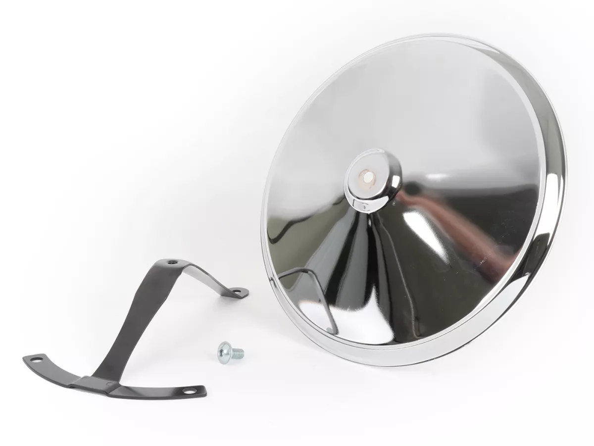 Wheel disc -OEM QUALITY, Moon-Cap- for 10 open rim type - Vespa V50, V90, PV125, ET3, PK, GT, GTR, TS, GL, GS VS5T, Sprint, T4, Rally, PX, T5 125ccm - chrome
