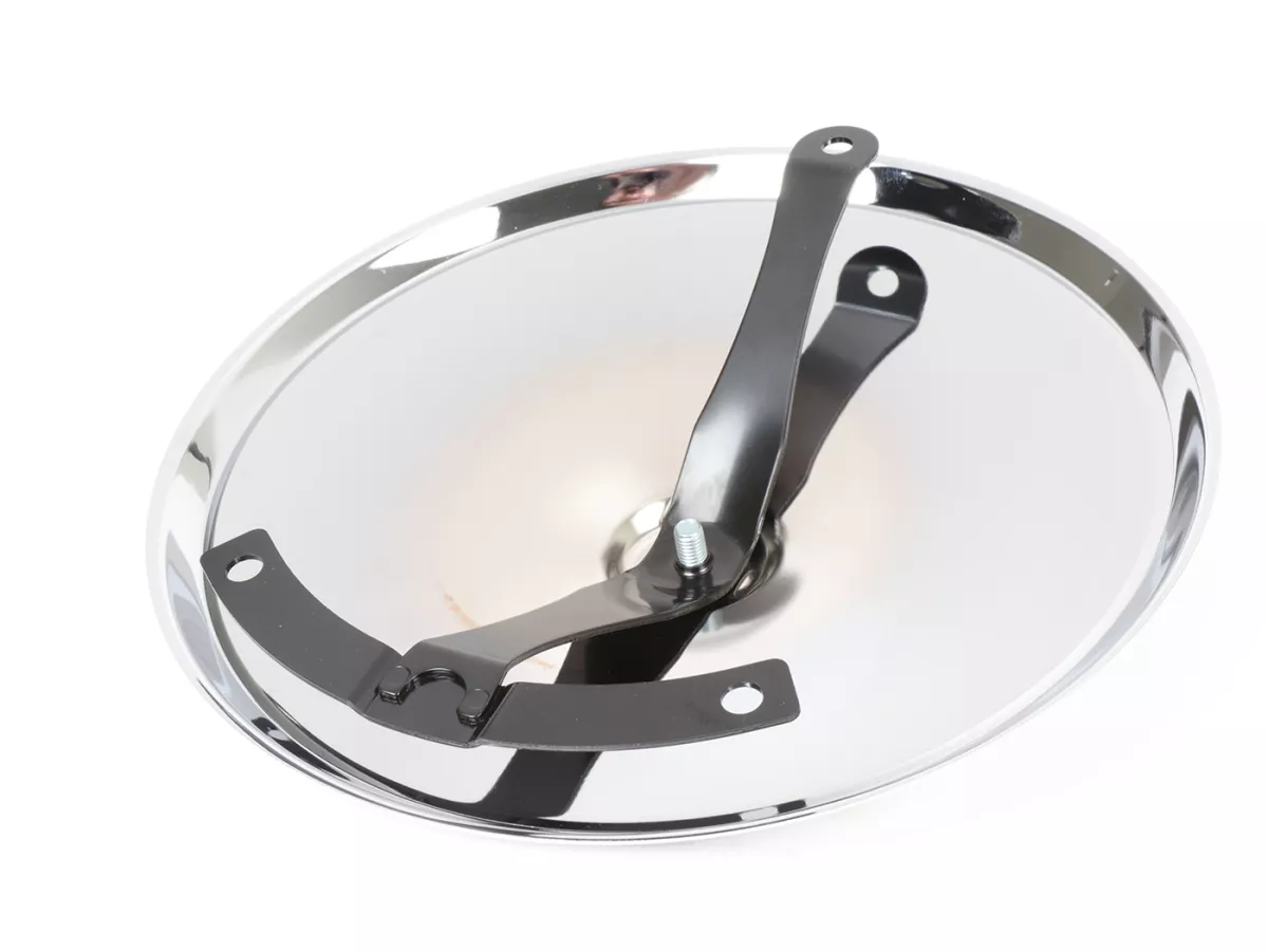 Wheel disc -OEM QUALITY, Moon-Cap- for 10 open rim type - Vespa V50, V90, PV125, ET3, PK, GT, GTR, TS, GL, GS VS5T, Sprint, T4, Rally, PX, T5 125ccm - chrome