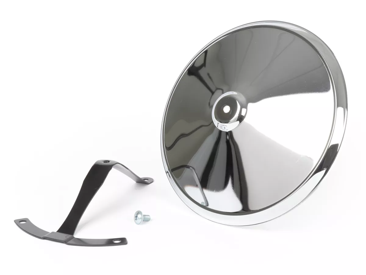 Wheel disc -OEM QUALITY, Moon-Cap- for 10 open rim type - Vespa V50, V90, PV125, ET3, PK, GT, GTR, TS, GL, GS VS5T, Sprint, T4, Rally, PX, T5 125ccm - chrome