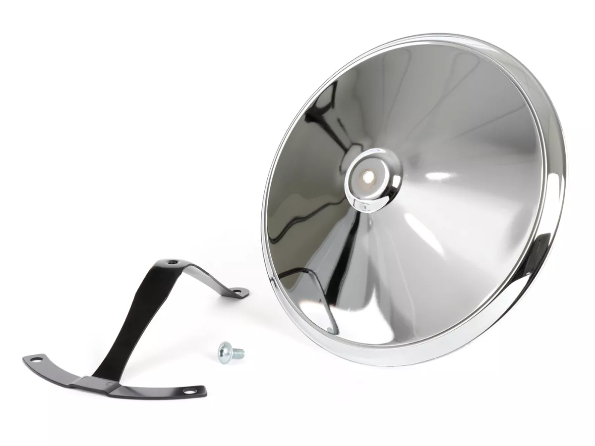 Wheel disc -OEM QUALITY, Moon-Cap- for 10 open rim type - Vespa V50, V90, PV125, ET3, PK, GT, GTR, TS, GL, GS VS5T, Sprint, T4, Rally, PX, T5 125ccm - chrome