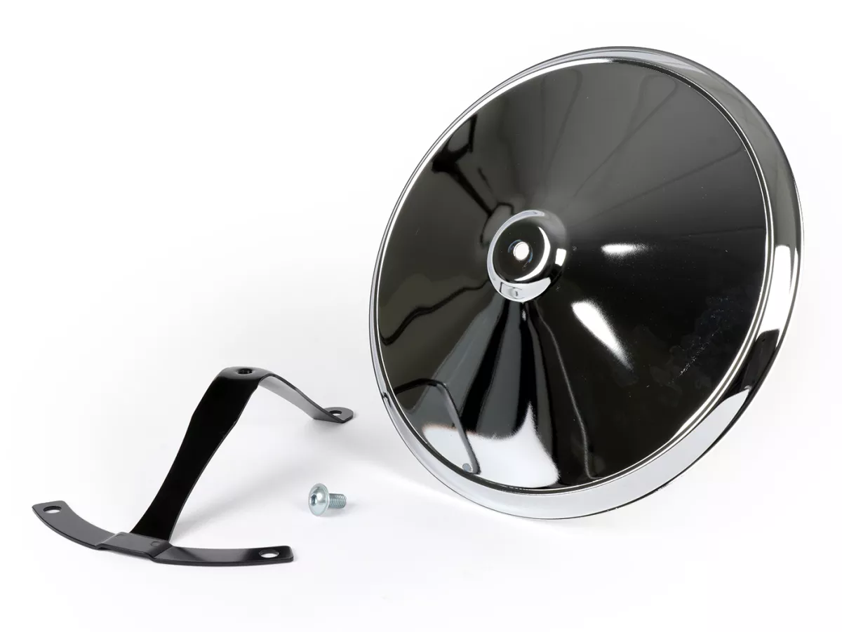 Wheel disc -OEM QUALITY, Moon-Cap- for 10 open rim type - Vespa V50, V90, PV125, ET3, PK, GT, GTR, TS, GL, GS VS5T, Sprint, T4, Rally, PX, T5 125ccm - chrome