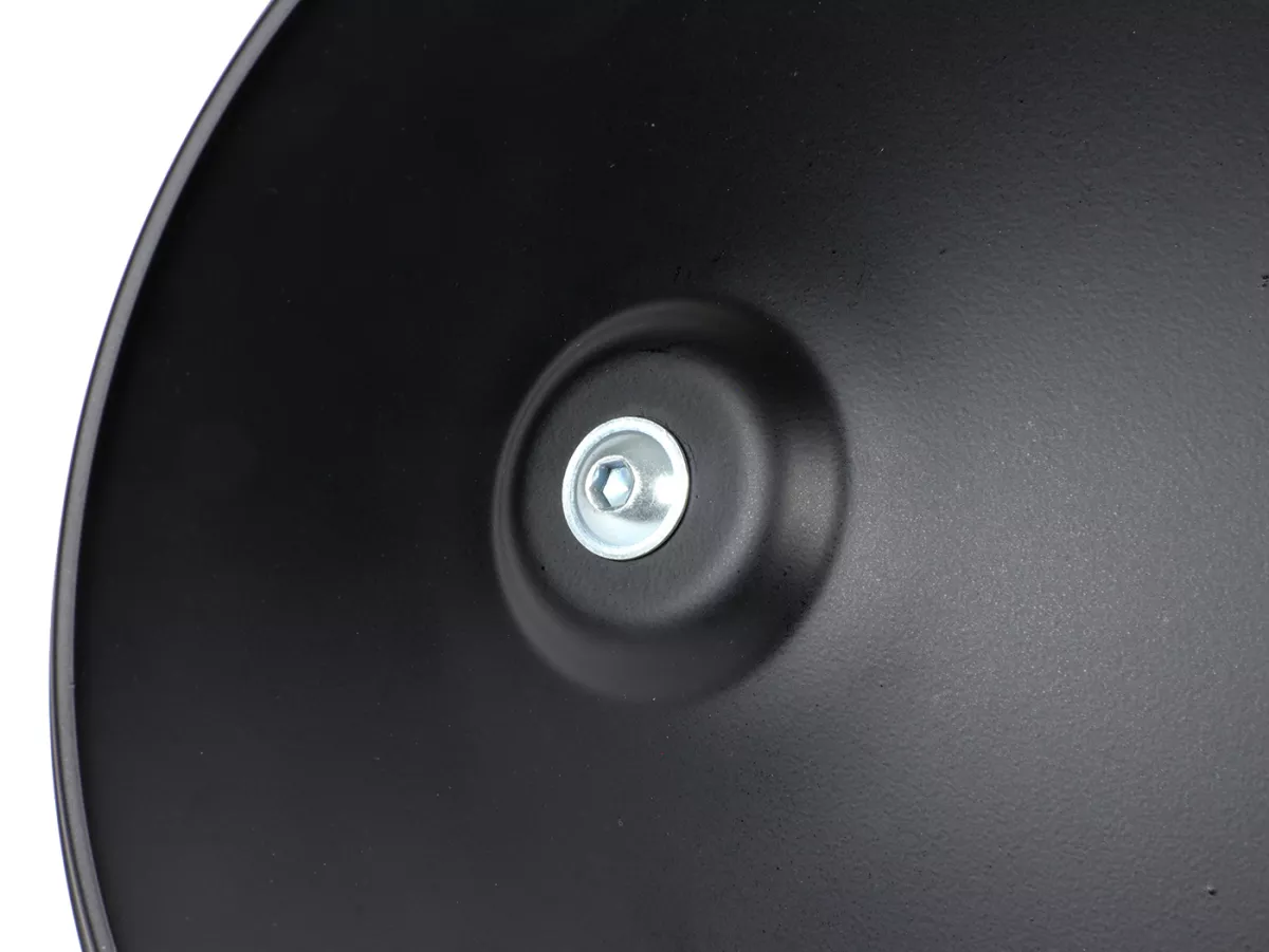 Wheel disc -OEM QUALITY, Moon-Cap- for 10 open rim type - Vespa V50, V90, PV125, ET3, PK, GT, GTR, TS, GL, GS VS5T, Sprint, T4, Rally, PX, T5 125ccm - matt black