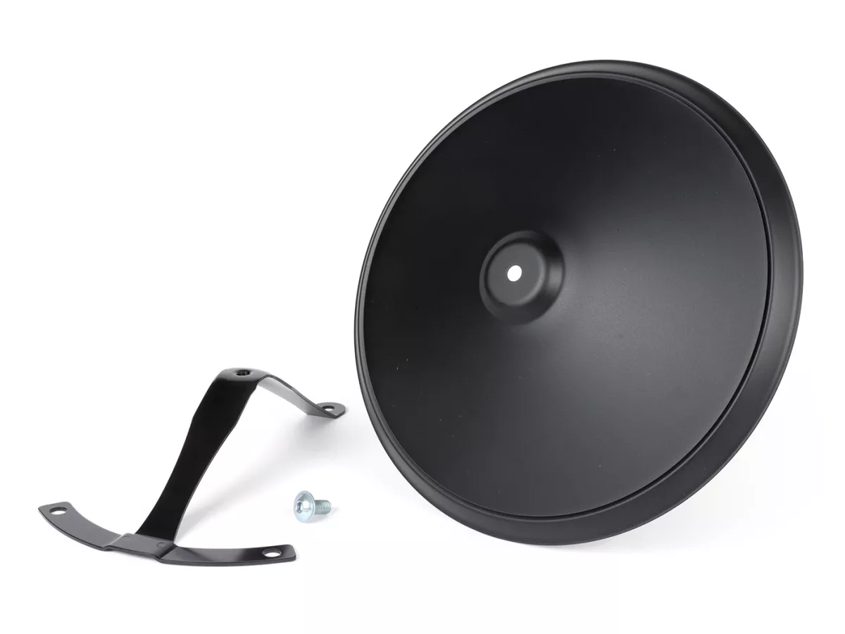 Wheel disc -OEM QUALITY, Moon-Cap- for 10 open rim type - Vespa V50, V90, PV125, ET3, PK, GT, GTR, TS, GL, GS VS5T, Sprint, T4, Rally, PX, T5 125ccm - matt black