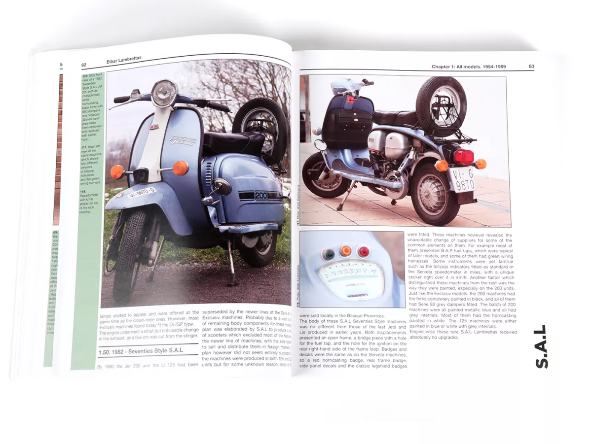 Book -EIBAR LAMBRETTAS 1954 - 1989- by Jaime de Prat Salomone (English), 368 pages, 4-coloured