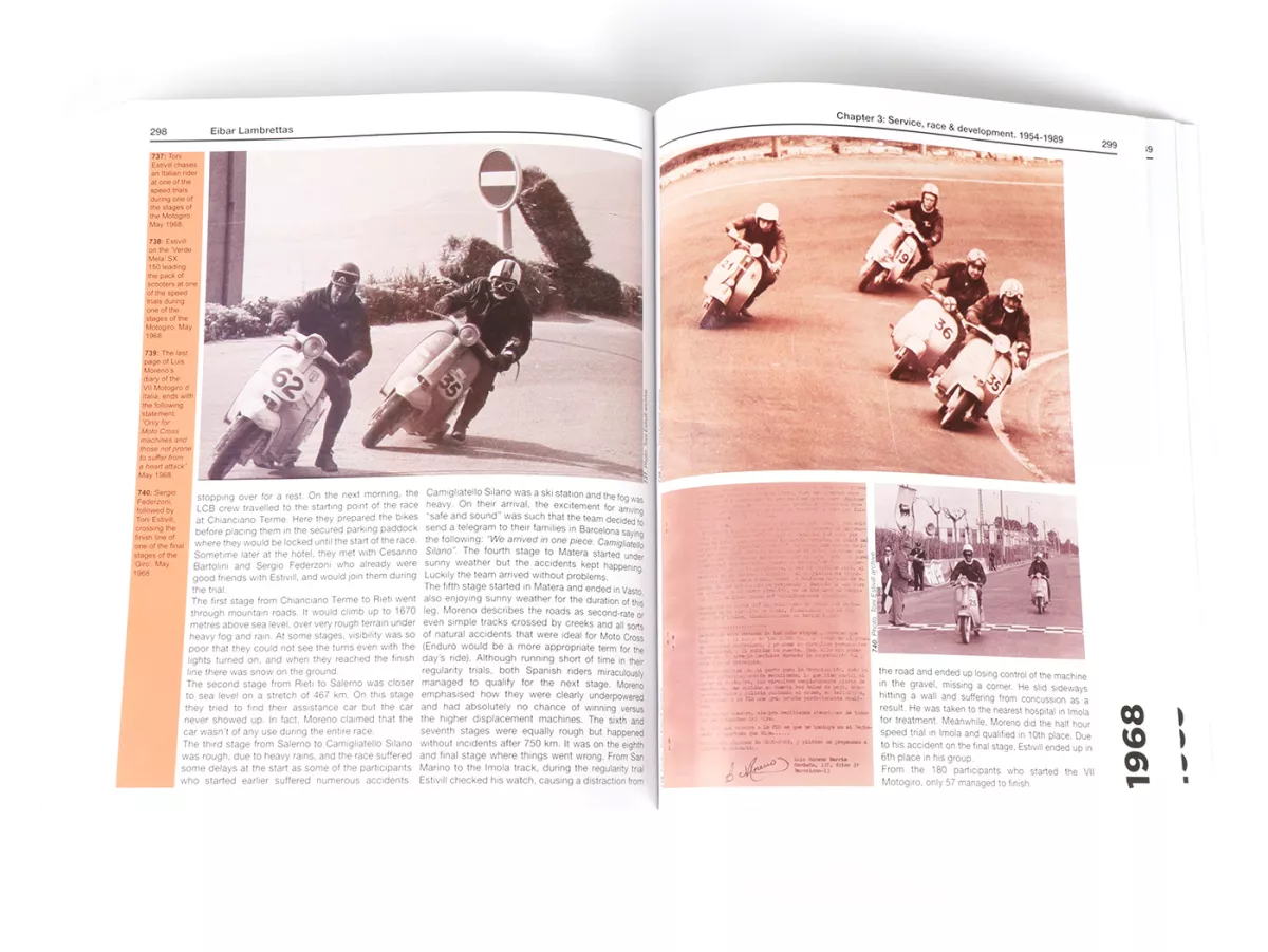 Book -EIBAR LAMBRETTAS 1954 - 1989- by Jaime de Prat Salomone (English), 368 pages, 4-coloured