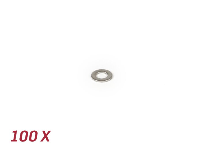 Rondella -DIN 125 acciaio inox- 100 pezzi - M5