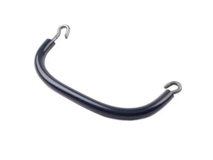 Poignée selle -(17,5cm entraxe des trous) -SELLERIA TREZZI- Vespa 150 VL1 à VL3T, VB1T, Vespa 125 VNA1T, VNA2T, VNB1 à VNB6, Vespa 150 VB1T, VBA1T, VBB1, VBB2 - bleu foncé