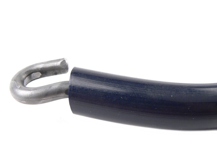 Poignée selle -(17,5cm entraxe des trous) -SELLERIA TREZZI- Vespa 150 VL1 à VL3T, VB1T, Vespa 125 VNA1T, VNA2T, VNB1 à VNB6, Vespa 150 VB1T, VBA1T, VBB1, VBB2 - bleu foncé
